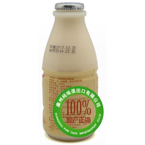 乡田真纯豆奶饮品330ml*24瓶/件