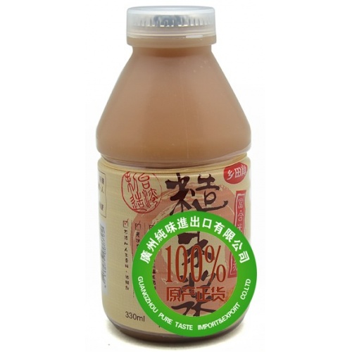 乡田真糙米浆奶饮品330ml*24瓶/件
