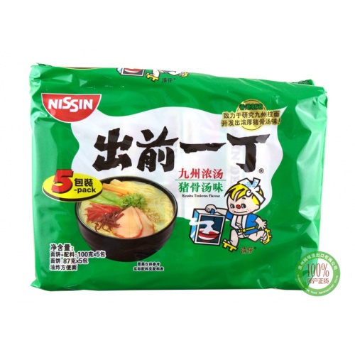 出前一丁方便面九州浓汤猪骨汤味（100g*5袋)500g*6包/件