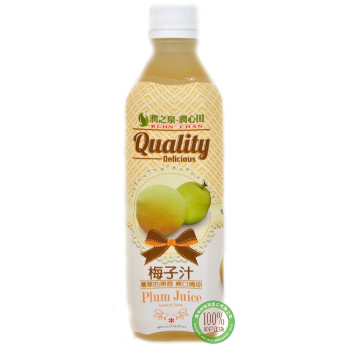 润之泉润心田梅子汁饮料480ml*24瓶/件