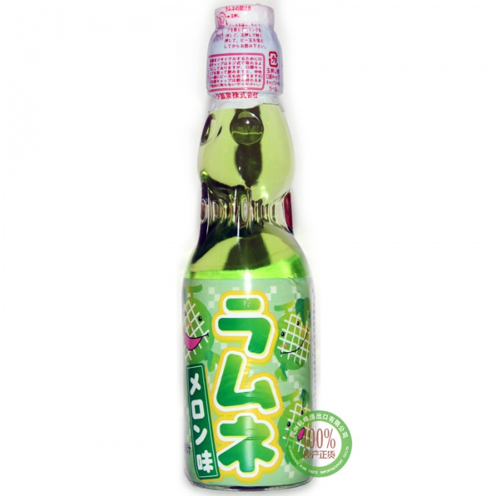 哈达哈密瓜味波子汽水饮料200ml*30瓶/件