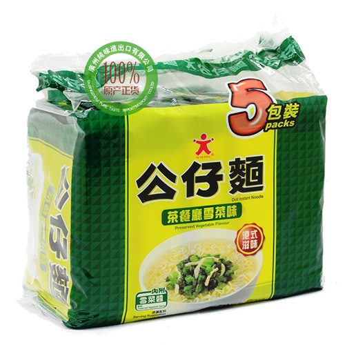 公仔面茶餐厅雪菜味（五连包）97g*5包*6袋/件