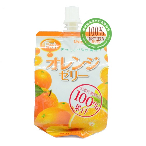 Freshruit（果太郎）甜橙味果汁果冻165g*6袋*4盒/件