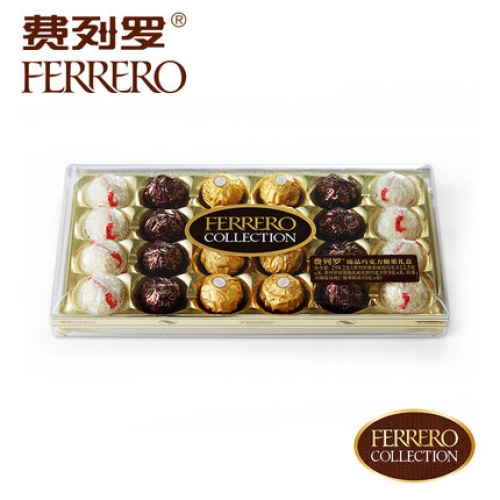 费列罗中文版臻品巧克力礼盒（杂莎T24粒）259.1g*4盒/件