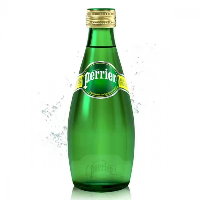 Perrier巴黎水充气天然矿泉水（原味）330ml*24瓶/件