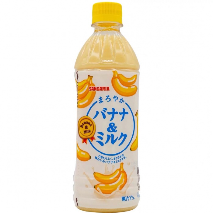 新加利亚牛奶香蕉味饮料500ml*24瓶/件