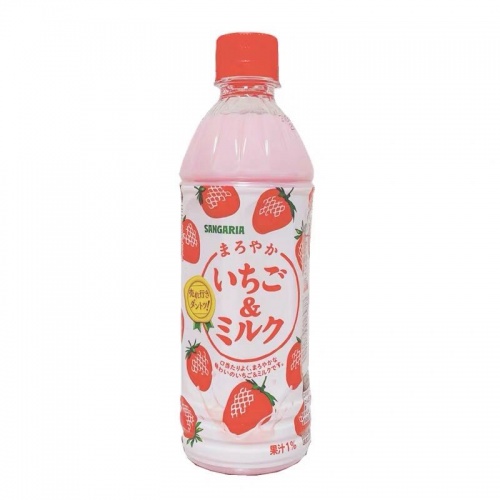 新加利亚牛奶草莓味饮料500ml*24瓶/件