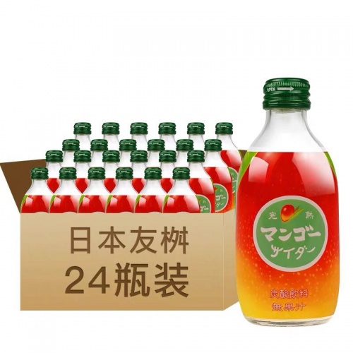 友桝芒果味汽水饮料300ml*24瓶/件