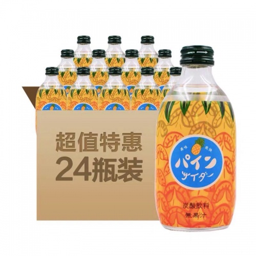 友桝菠萝味汽水饮料300ml*24瓶/件