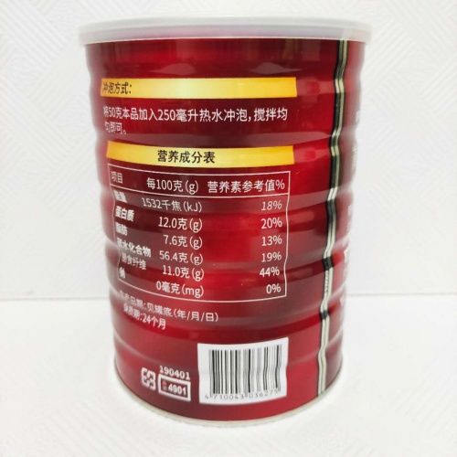 桂格即冲即食高膳食纤维燕麦片700g*12罐/件