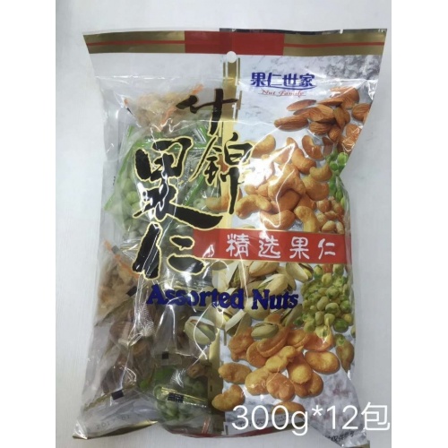 果仁世家什锦果仁300G*12袋/件