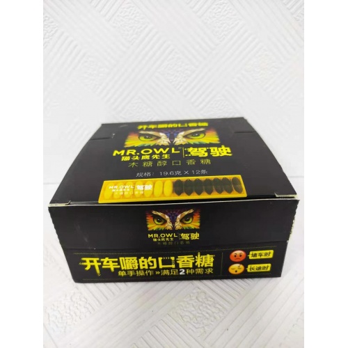 猫头鹰先生驾驶用木糖醇口香糖19.6g*12条/组