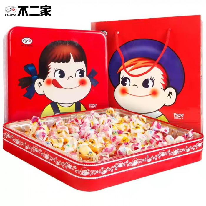 不二家牛乳糖礼盒装(原味+芒果味)280g*8盒/件