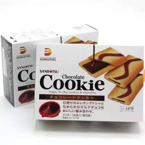 三立巧克力味夹心薄酥饼干92.4g（12枚装）*12盒/组