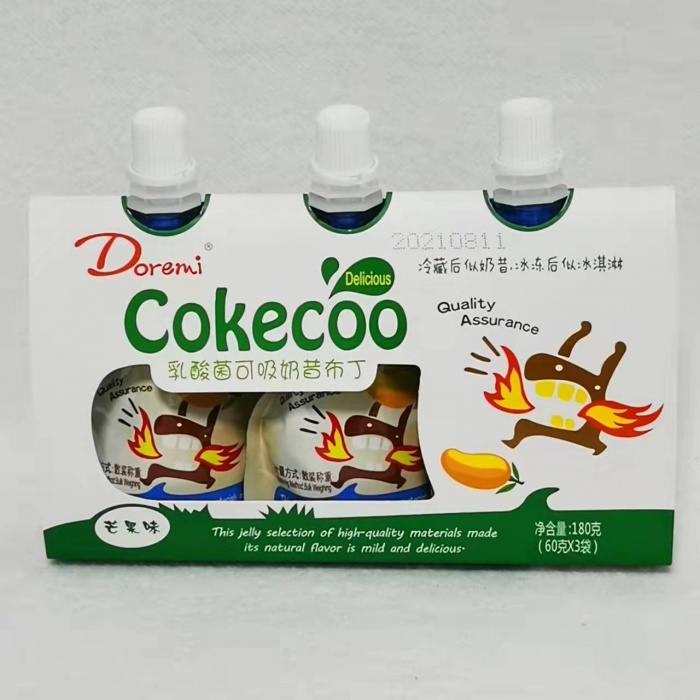 Doremi（哆瑞咪）乳酸菌可吸奶昔布丁芒果味180g（60g*3支）*20组/件