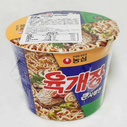 农心牛肉味大碗面110g*16碗/件