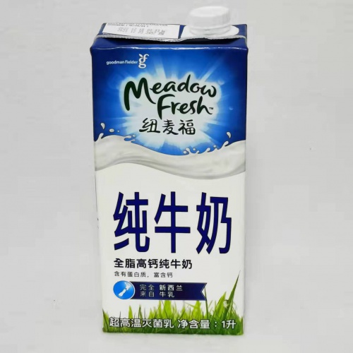 纽麦福全脂高钙纯牛奶 1L*12盒/件