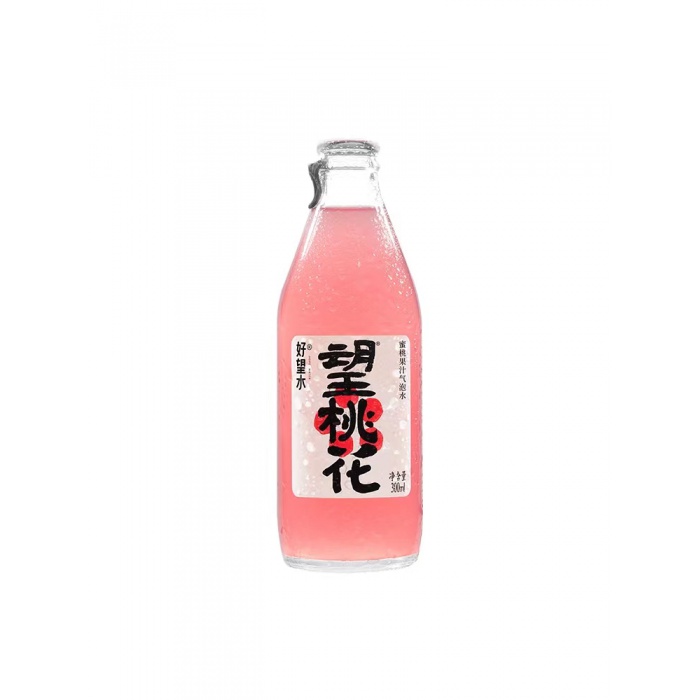 好望水望桃花白桃味气泡饮料300ml*24瓶/件