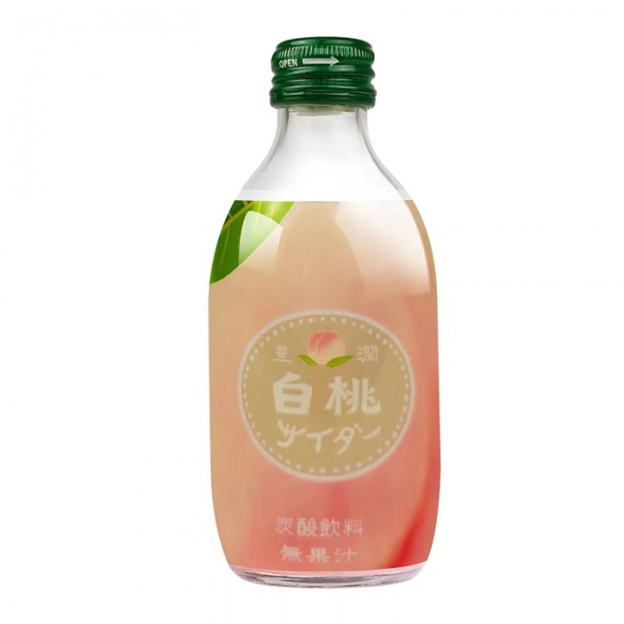 友桝白桃味味汽水饮料300ml*24瓶/件