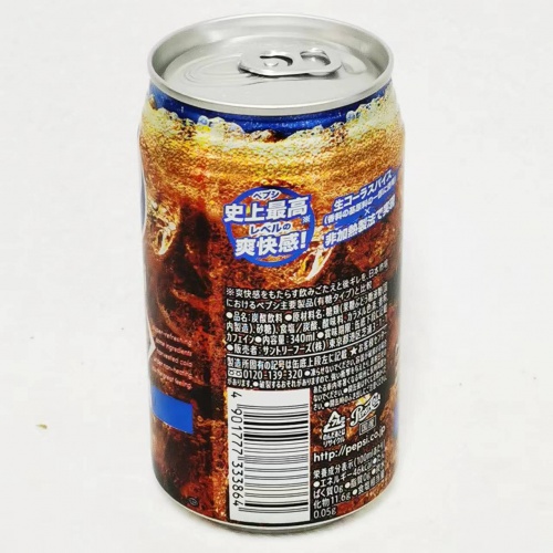 日本生百事可乐饮料340ml*24罐/件