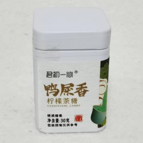 君初一心鸭屎香柠檬茶糖30g*3罐8盒/组