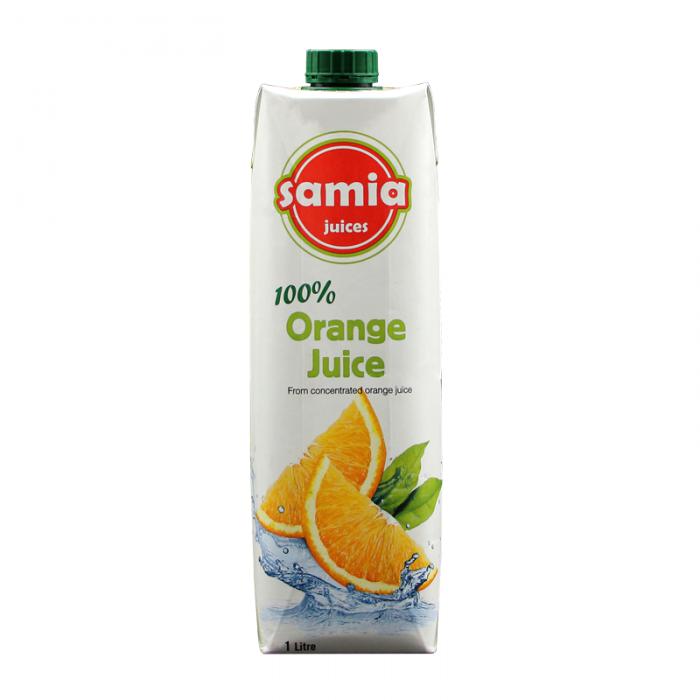 SAMIA塞美娜100%橙汁饮料1L*12瓶/件