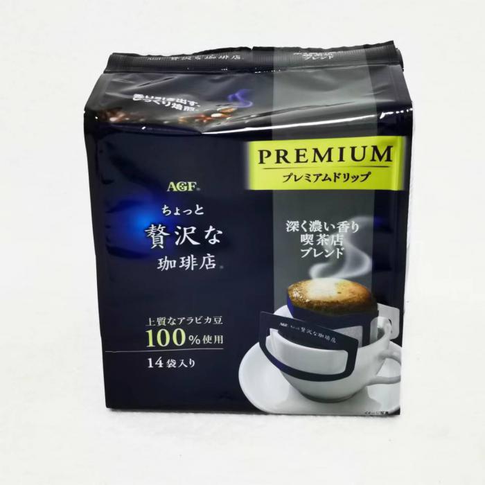 AGF挂耳袋装咖啡14袋入（蓝灰袋）112g*6中包/件