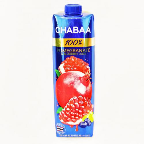 恰芭葡萄石榴蓝莓果汁饮料1L*12瓶/件