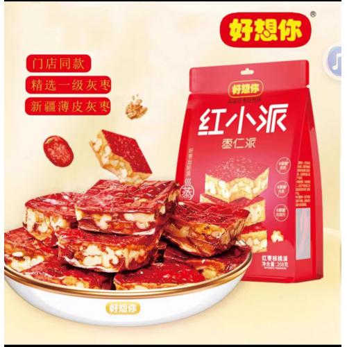 好想你红小派红枣核桃派208g*30袋/件