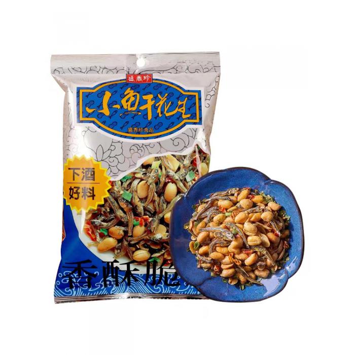 盛香珍小鱼干花生60g*12包/组