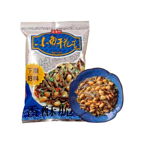 盛香珍小鱼干花生60g*12包/组
