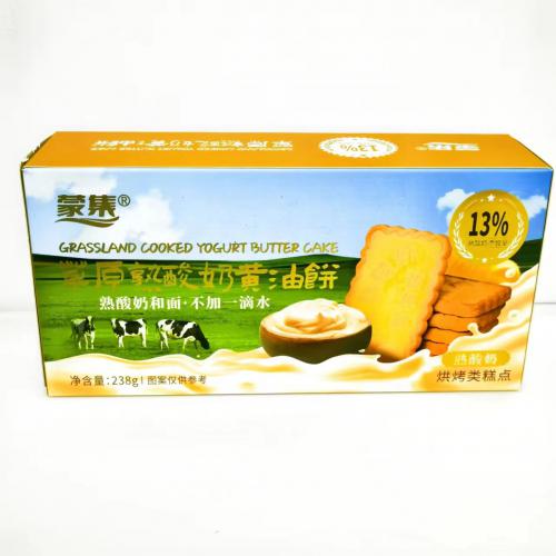 蒙集草原熟酸奶黄油饼（熟酸奶味）238g...