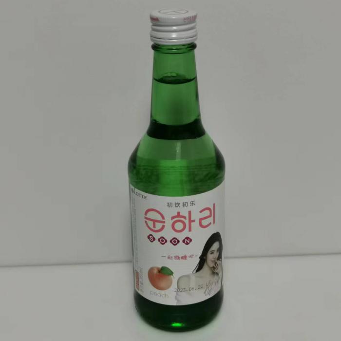 乐天初饮初乐桃子味配制酒360ml*20瓶/件