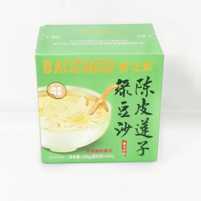 宝之素陈皮莲子绿豆沙195g*18碗/组