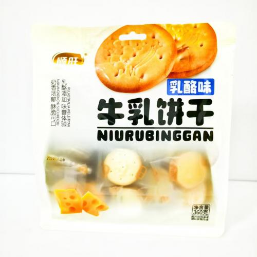 顺旺牛乳饼干（乳酪味）360g*16袋/件