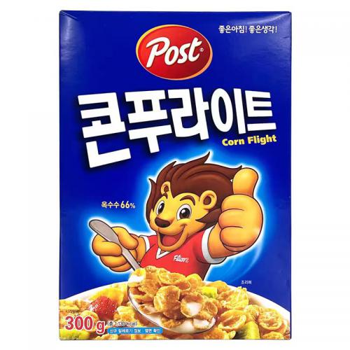 韩国Post淡香味早餐玉米麦片300g*10盒/件