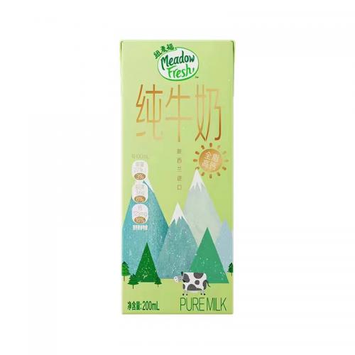 纽麦福全脂高钙纯牛奶 200ml*6支*4组/件