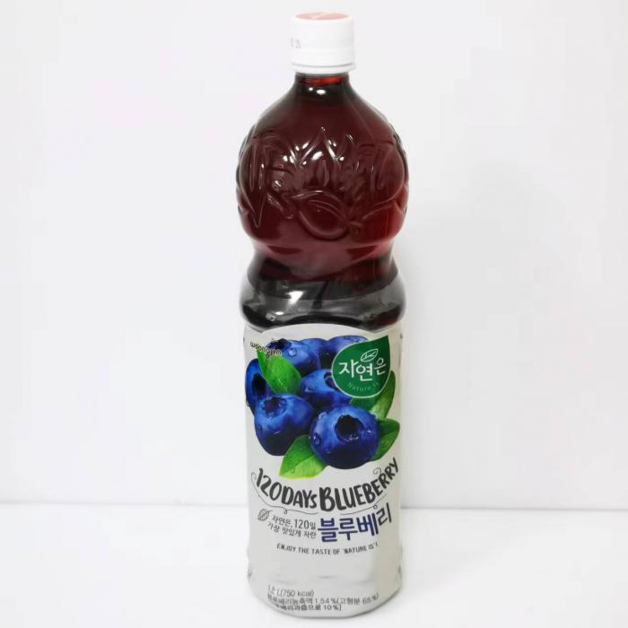 熊津蓝莓汁饮料1.5L*12瓶/件