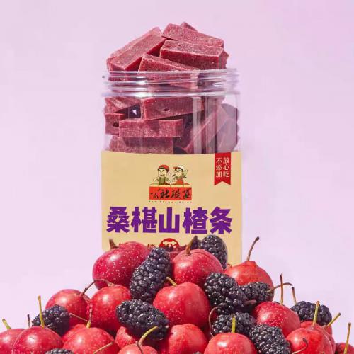 公社联盟桑椹山楂条300g*24罐/件