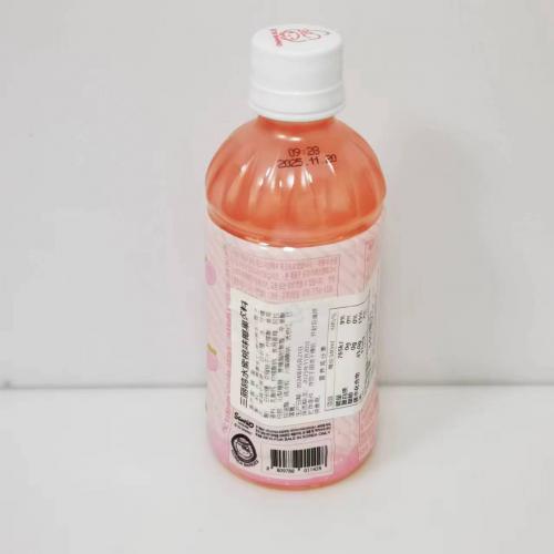 三丽鸥水蜜桃味椰果饮料340ml*24瓶/件