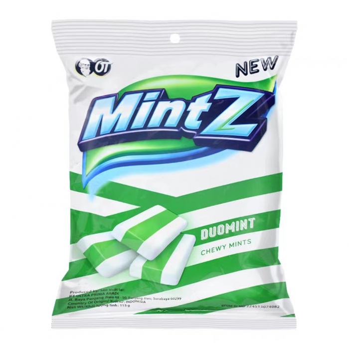 MintZ明茨双重薄荷味软糖115g*24包/件