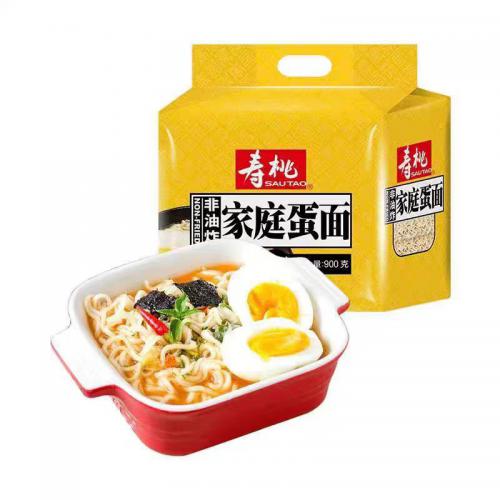 寿桃牌家庭蛋面（12个面饼）900g*8袋/件