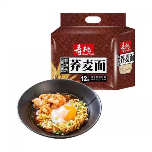 寿桃牌荞麦面（12个面饼）900g*8袋/件