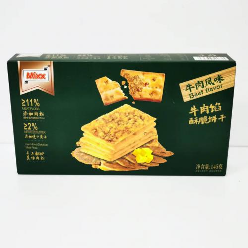 Mixx牛肉馅酥脆饼干145g*24盒/件