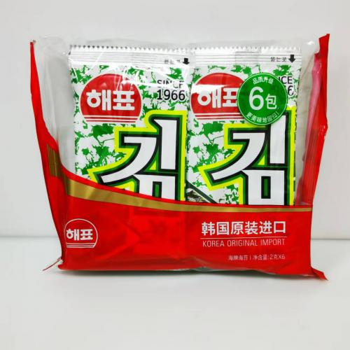 海牌原味海苔（2g*6）12g*40包/件