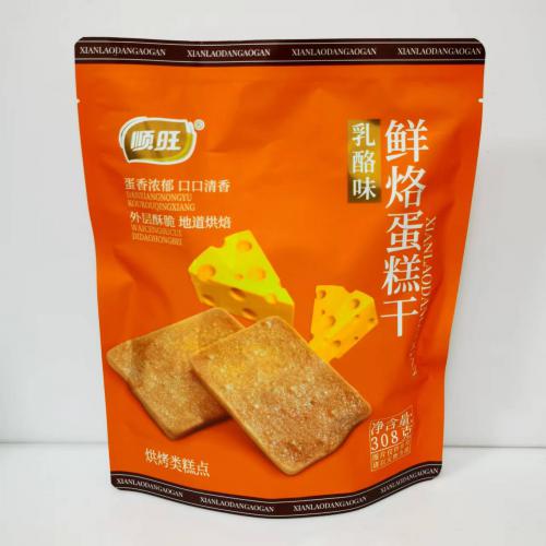 顺旺鲜烙蛋糕干（乳酪味）308g*18袋/件