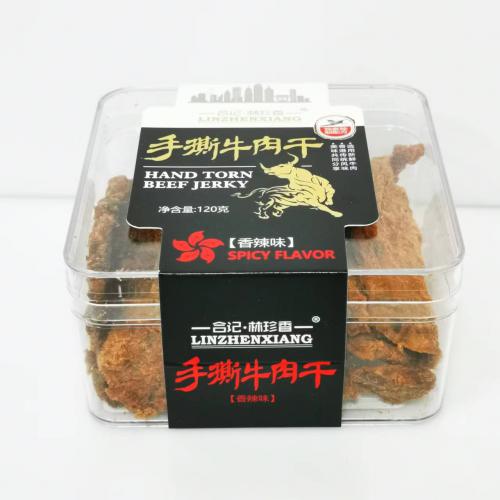 合记林珍香手撕牛肉干(香辣味） 120g...