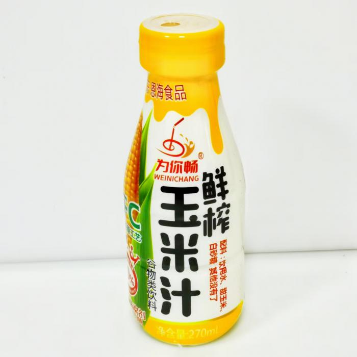 为你畅鲜榨玉米汁270ml*8瓶/件