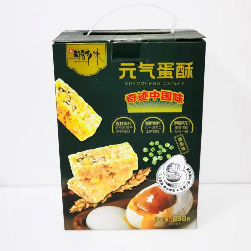 三循有味元气蛋酥（香葱味）258g*16盒/件