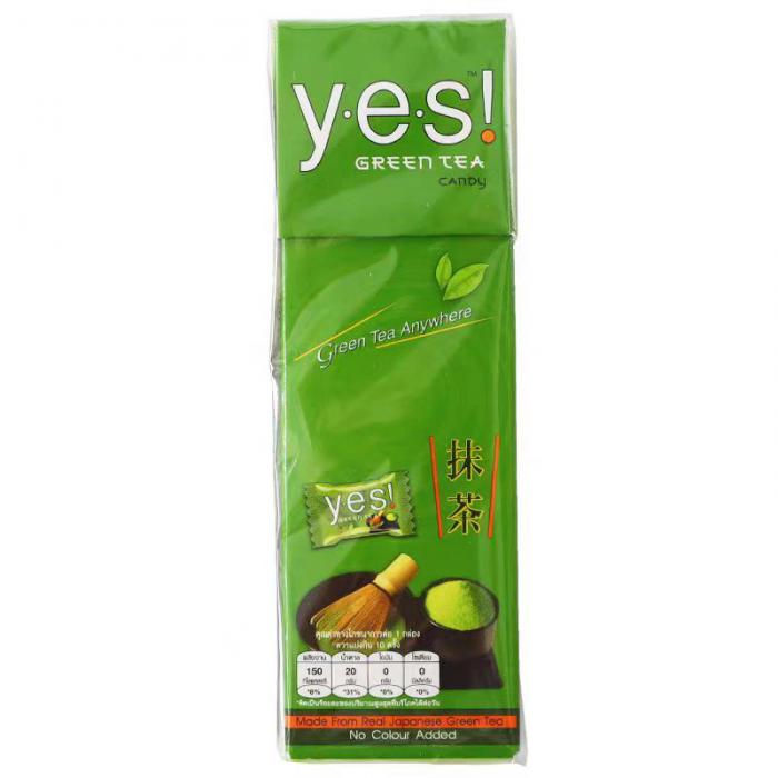 泰国yes!嘢伺抹茶味糖果（10颗入）36g*12盒/组